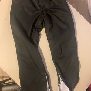 Girls Athletic Warmup Pants - Black - Size S-28 - Zipper At Bottom - Great Value